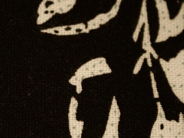 Linen Viscose Cotton Printed Washed - DES 28-1 Black