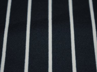 Patterned Scuba lined close up